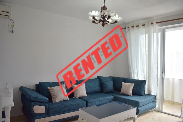 Two bedroom apartment for rent in Vexhi Buharaja Street in Tirana, Albania.
It is positioned on the